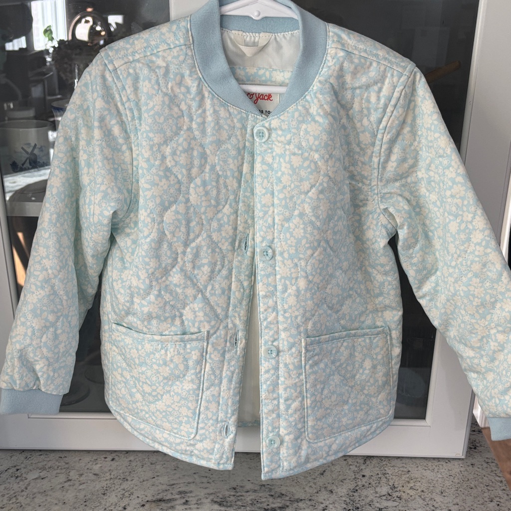 Nwot Kids Quilted Jacket  Light Blue
